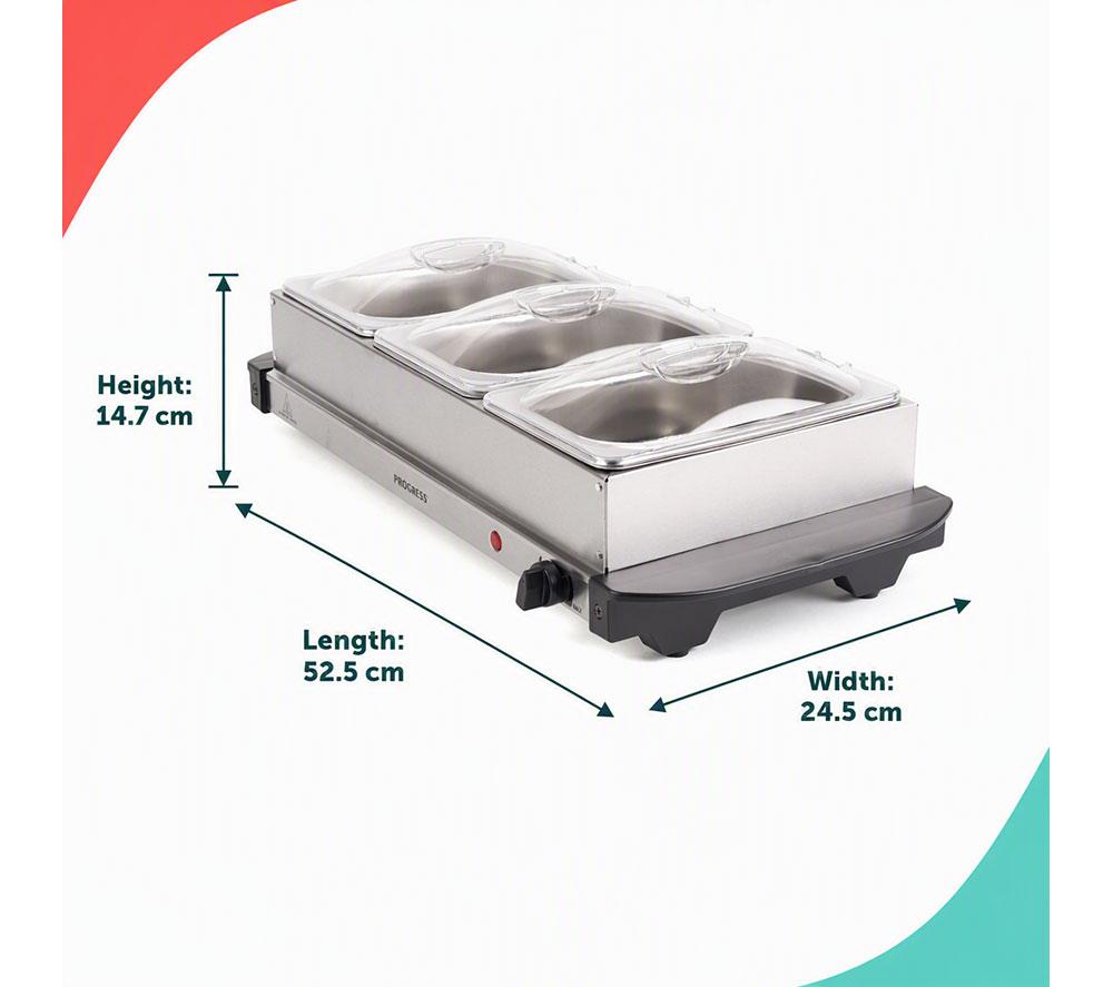 PROGRESS EK3664PH Electric Buffet Server - Silver image number 9 of 9