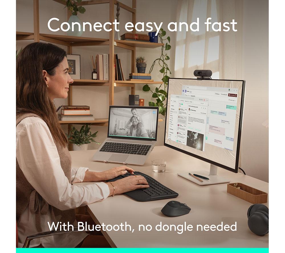 LOGITECH Signature Comfort Plus MK880 Wireless Keyboard & Mouse Set - Graphite image number 8 of 17