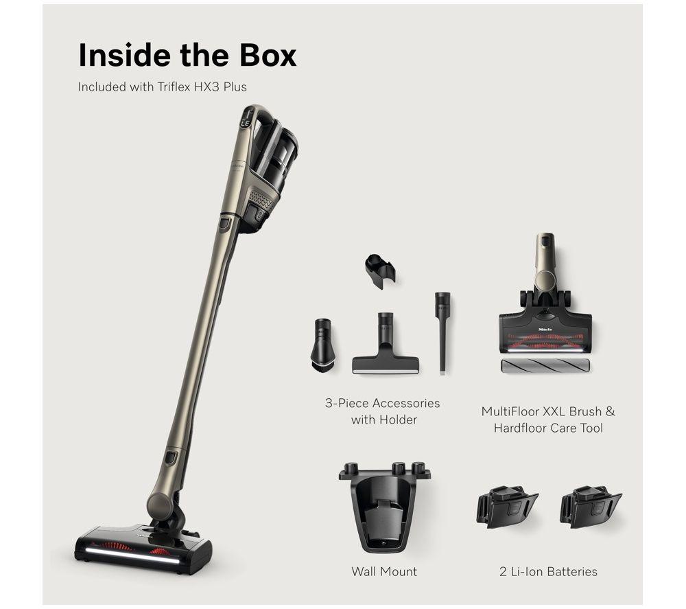 MIELE Triflex HX3 Plus Cordless Vacuum Cleaner - Titanium Pearl image number 6 of 7
