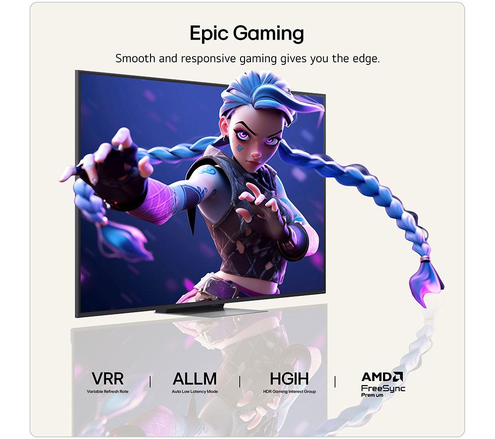 LG QNED86 65" QNED AI Mini LED 4K HDR Smart TV 2026 - 65QNED86B6B image number 11 of 13
