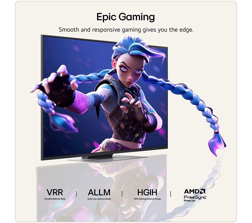 LG QNED86 55" QNED AI Mini LED 4K HDR Smart TV 2026 - 55QNED86B6B image number 3 of 13