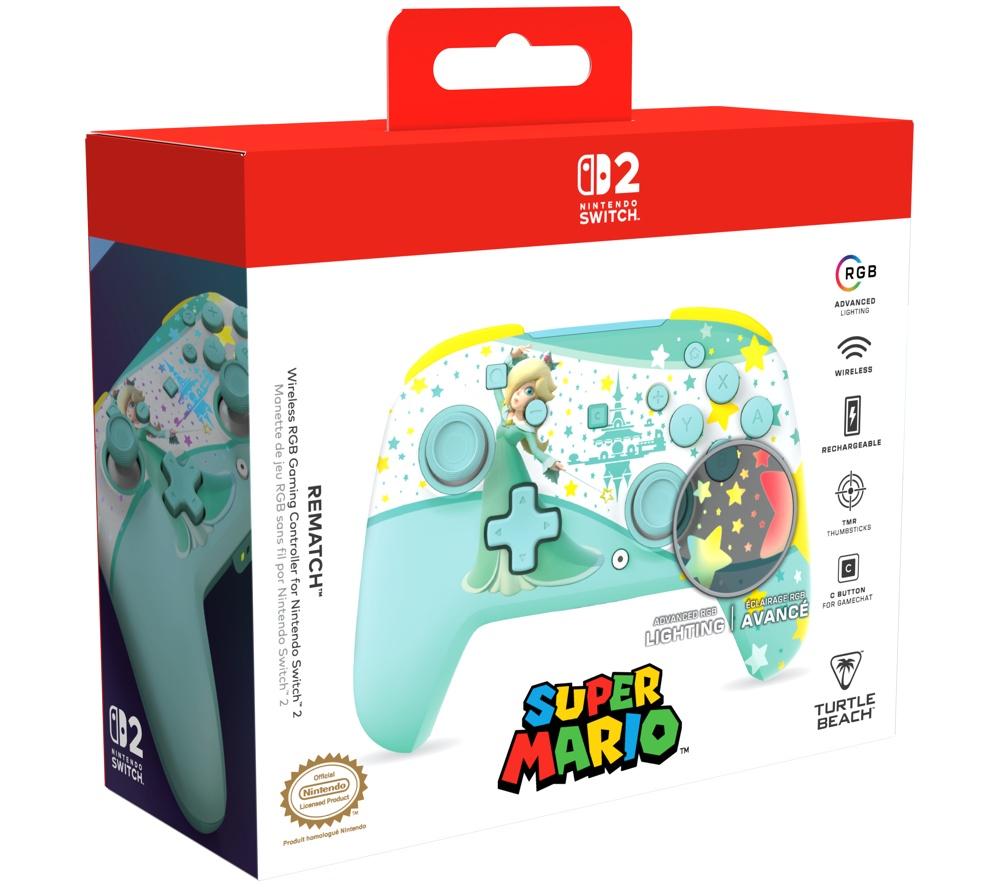 TURTLE BEACH Rematch Wireless Controller for Nintendo Switch 2 - Rosalina image number 2 of 14