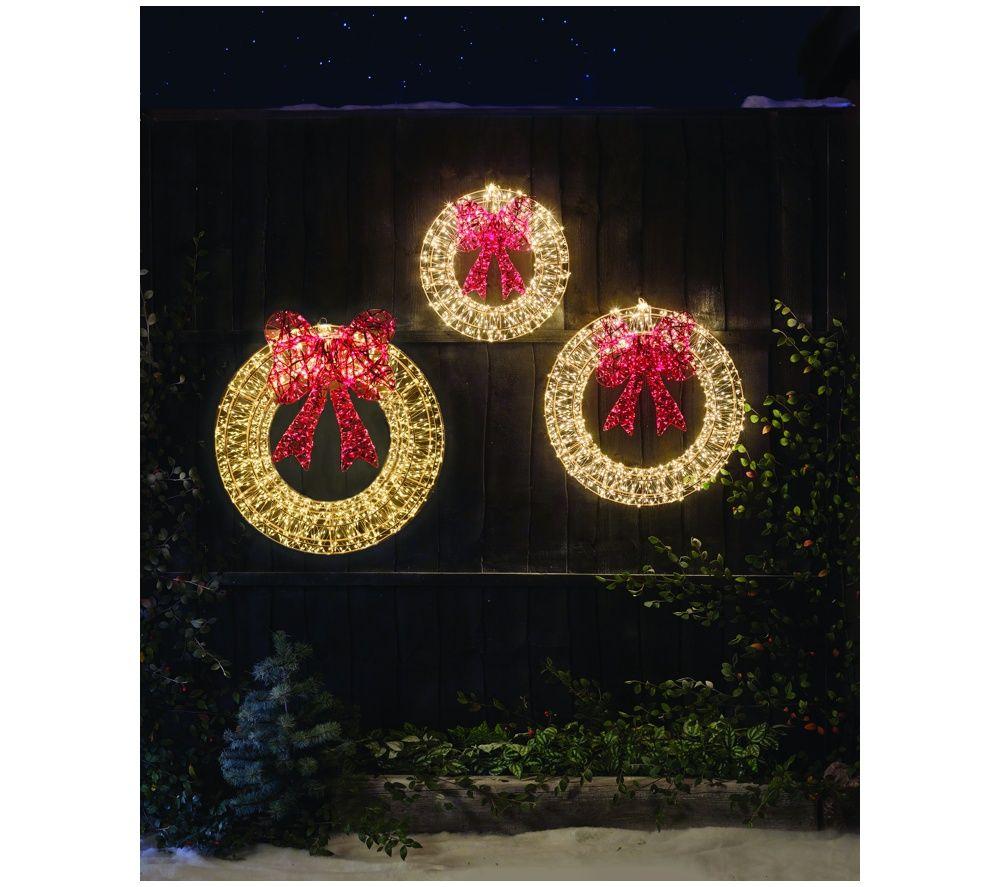 SMART GARDEN Three Kings Galaxy Wreath Decorative Light - 40 cm, Gold image number 2 of 2
