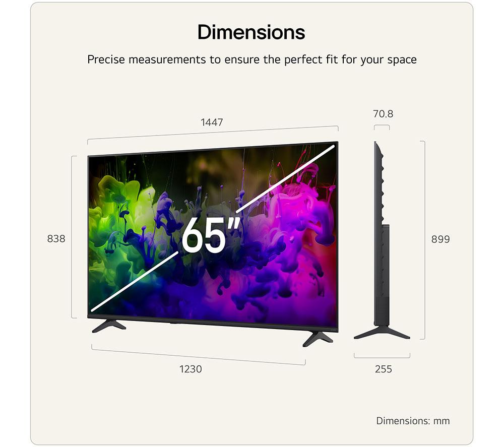 LG QNED7E 65" QNED AI Mini LED 4K HDR Smart TV 2026 - 65QNED7EB3C image number 3 of 13