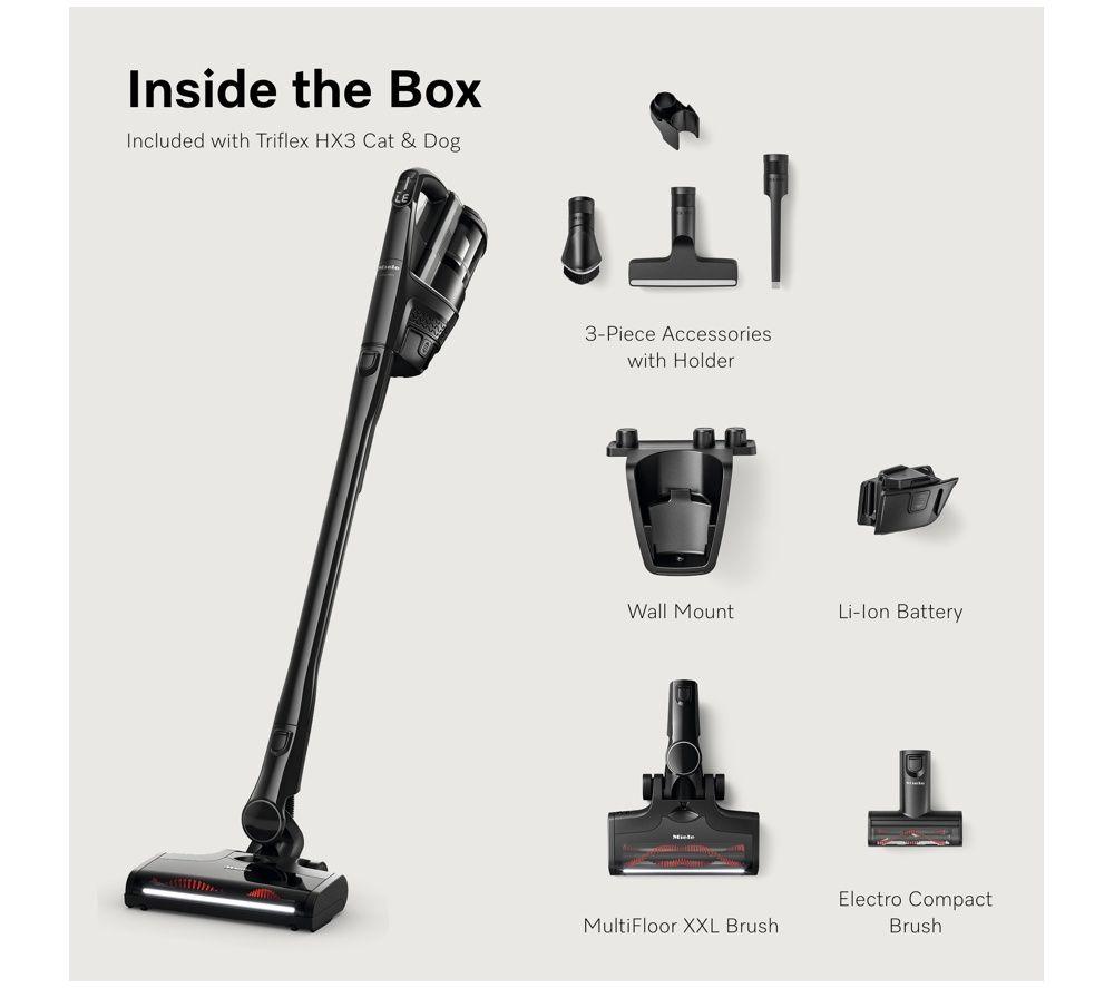 MIELE Triflex HX3 Cat & Dog Cordless Vacuum Cleaner - Obsidian Black image number 2 of 5