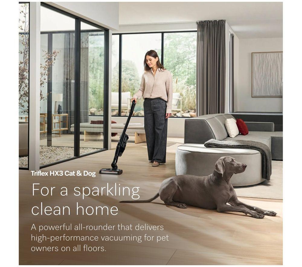 MIELE Triflex HX3 Cat & Dog Cordless Vacuum Cleaner - Obsidian Black image number 3 of 5