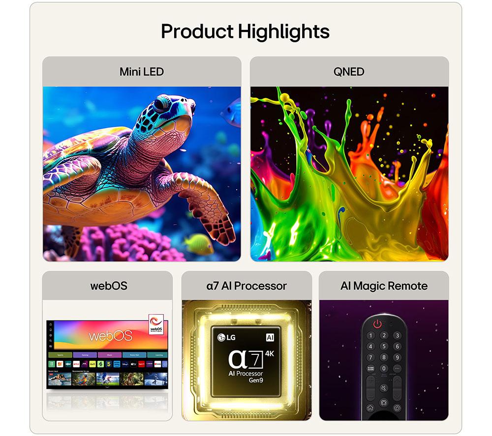 LG QNED7E 50" QNED AI Mini LED 4K HDR Smart TV 2026 - 50QNED7EB3C image number 4 of 13