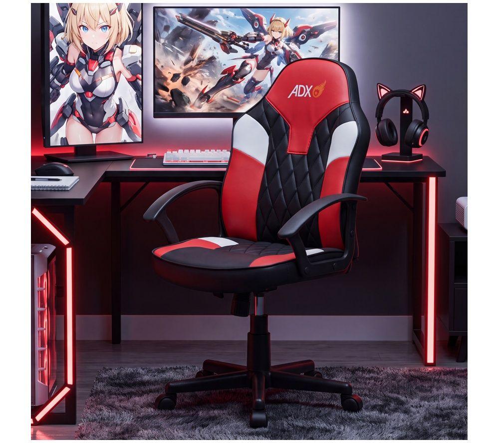 ADX Firebase Lite Gaming Chair - Red & Black image number 6 of 9