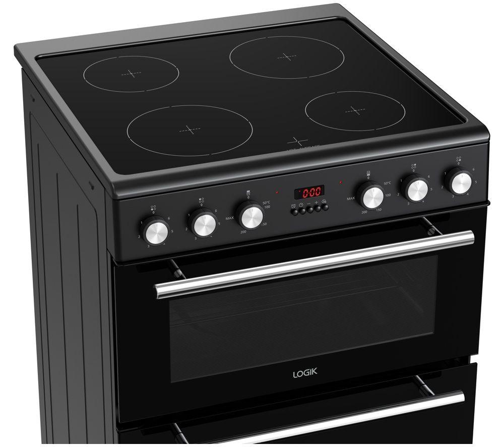 LOGIK LDOC60B26 60 cm Electric Ceramic Cooker - Black image number 4 of 6