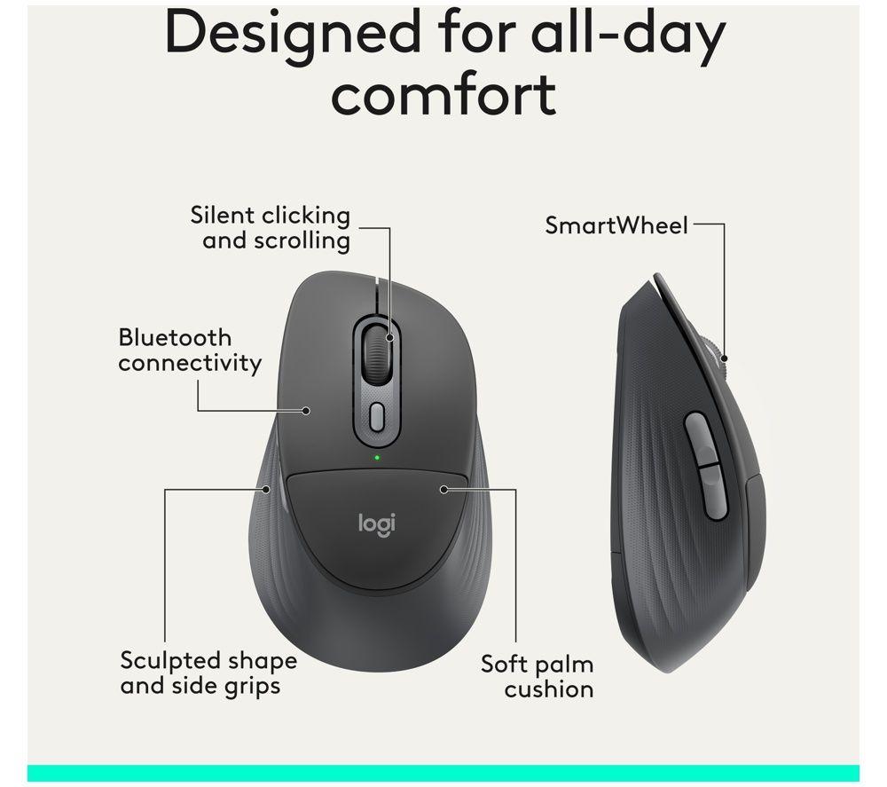 LOGITECH Signature Comfort Plus M850 L Wireless Optical Mouse image number 4 of 7