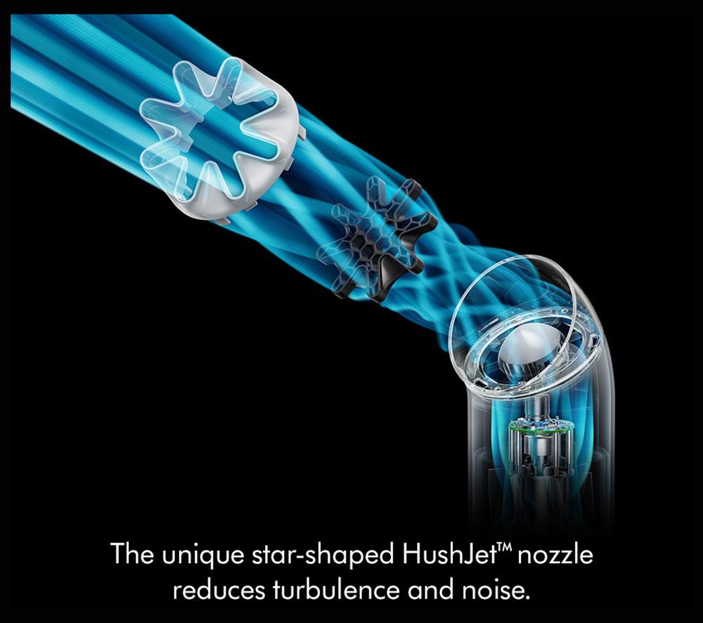DYSON Hushjet Mini Cool Handheld Fan - Carnelian & Sky image number 2 of 9