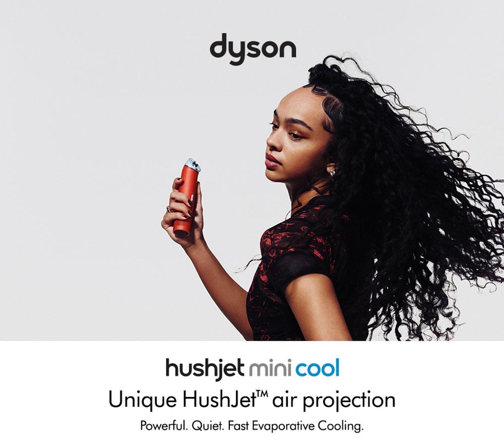DYSON Hushjet Mini Cool Handheld Fan - Carnelian & Sky image number 4 of 9