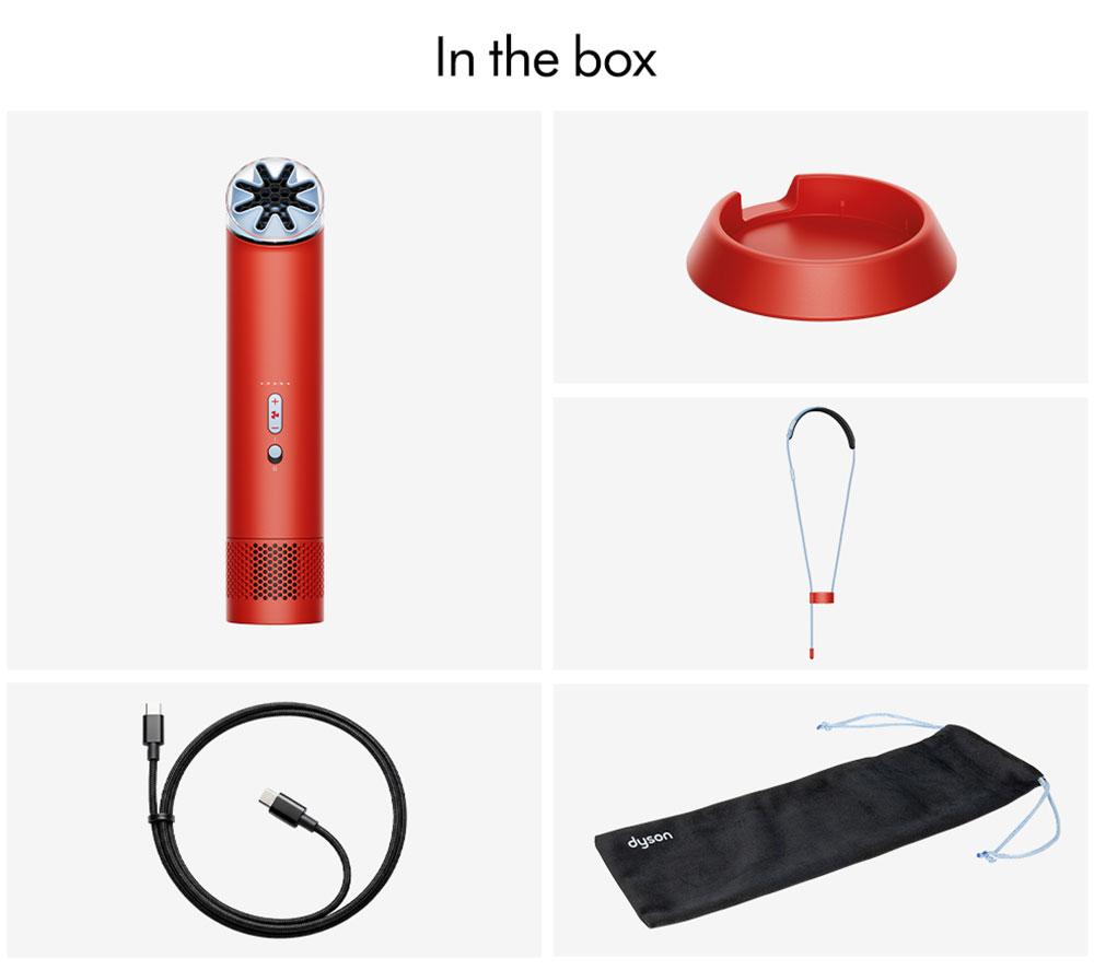 DYSON Hushjet Mini Cool Handheld Fan - Carnelian & Sky image number 5 of 9