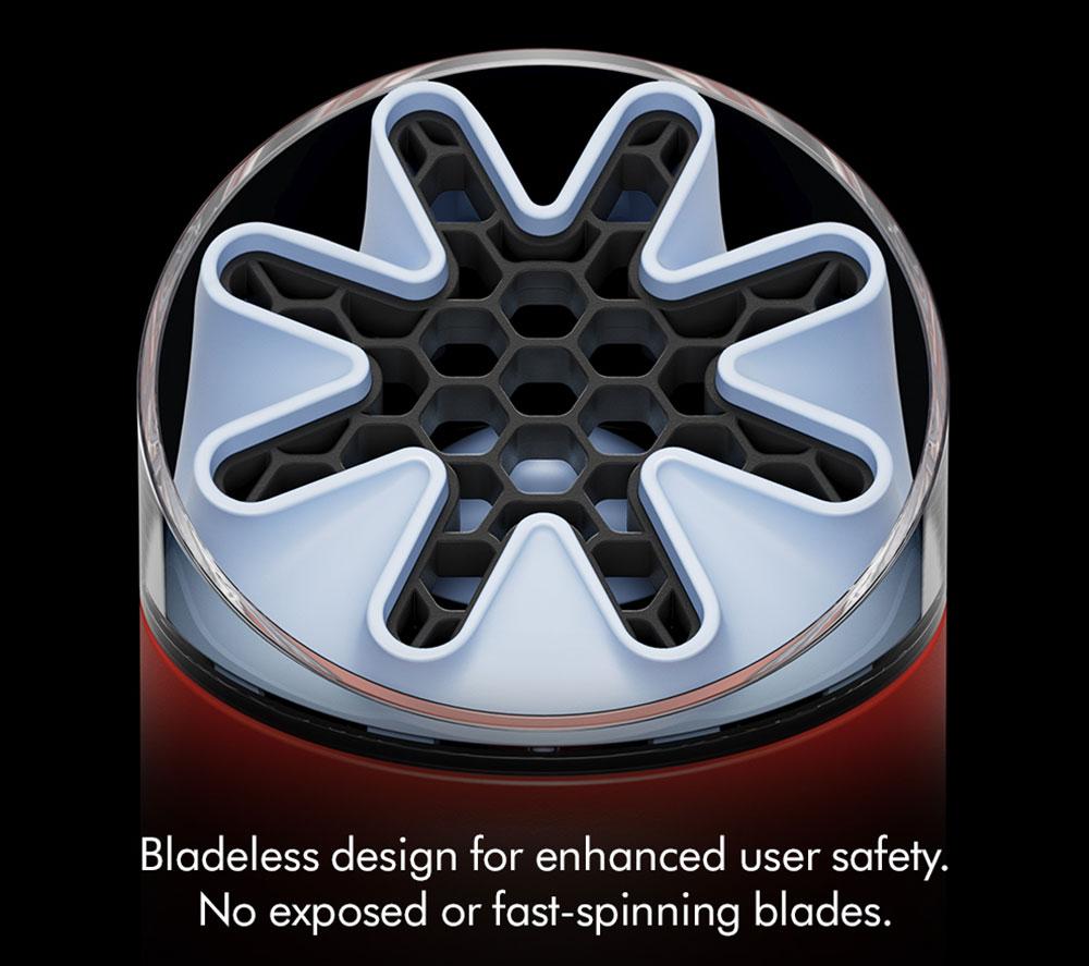 DYSON Hushjet Mini Cool Handheld Fan - Carnelian & Sky image number 7 of 9