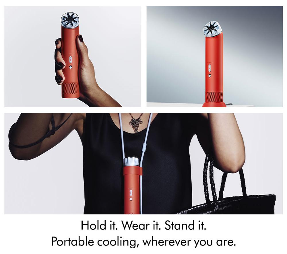 DYSON Hushjet Mini Cool Handheld Fan - Carnelian & Sky image number 9 of 9