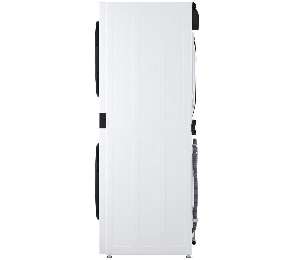 LG WashTower WT1210WWF WiFi-enabled 12 kg Washer Dryer - White image number 3 of 7