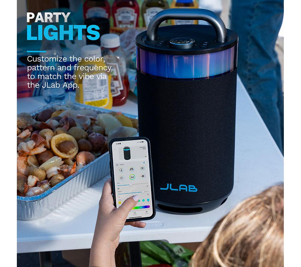 JLAB Epic Party Portable Bluetooth Speaker - Black image number 3 of 8