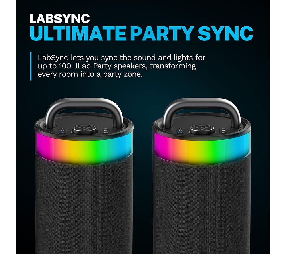 JLAB Epic Party Portable Bluetooth Speaker - Black image number 4 of 8