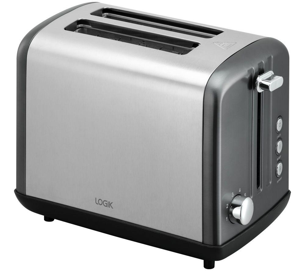 LOGIK L02STG26 2-Slice Toaster - Gun Metal