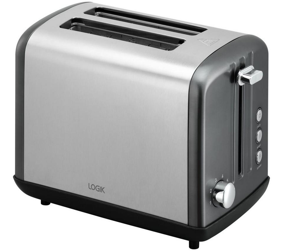LOGIK L02STG26 2-Slice Toaster - Gun Metal