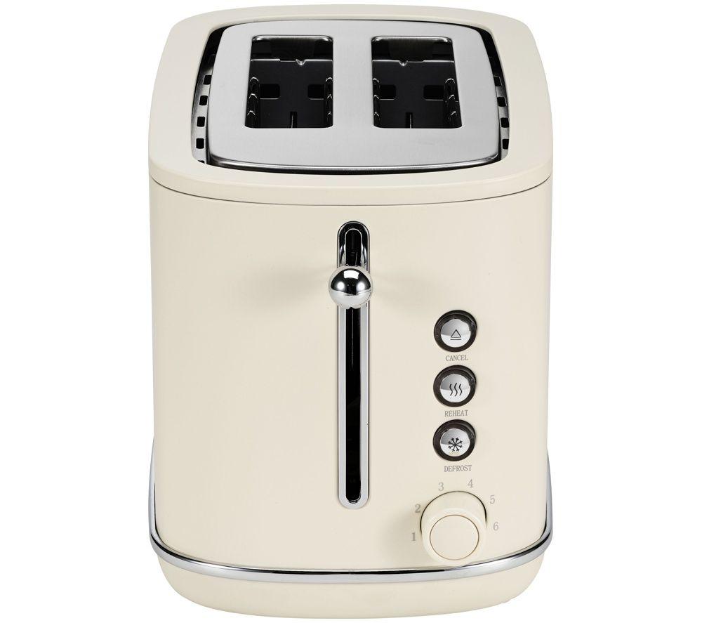 LOGIK L02STC26 2-Slice Toaster - Cream image number 2 of 6
