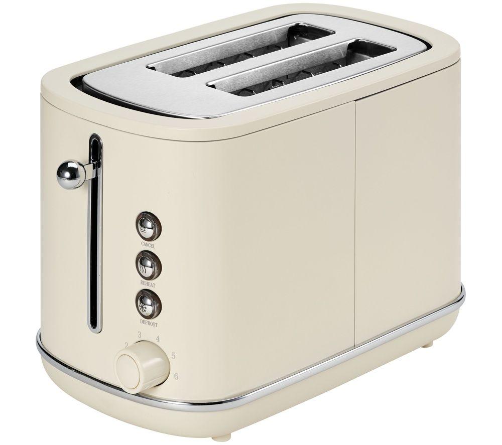 LOGIK L02STC26 2-Slice Toaster - Cream image number 4 of 6