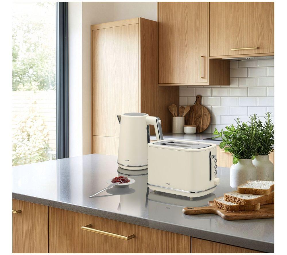 LOGIK L02STC26 2-Slice Toaster - Cream image number 6 of 6