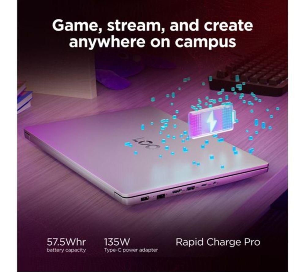 LENOVO LOQ 15.6" Refurbished Gaming Laptop - AMD Ryzen 7, RTX 3050, 1 TB SSD (Excellent Condition) image number 5 of 5