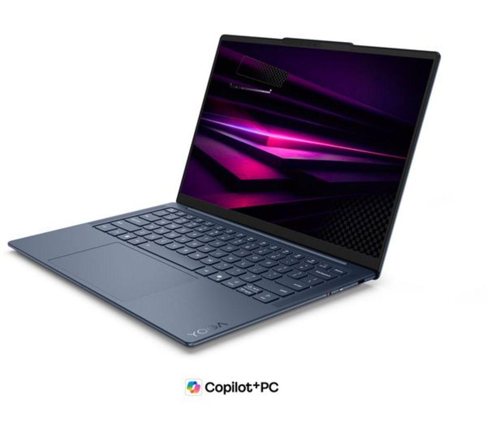 LENOVO Yoga Slim 7 14" Refurbished Laptop, Copilot+ PC - Snapdragon X2 Plus, 512 GB SSD, Cosmic Blue (Excellent Condition) image number 2 of 6