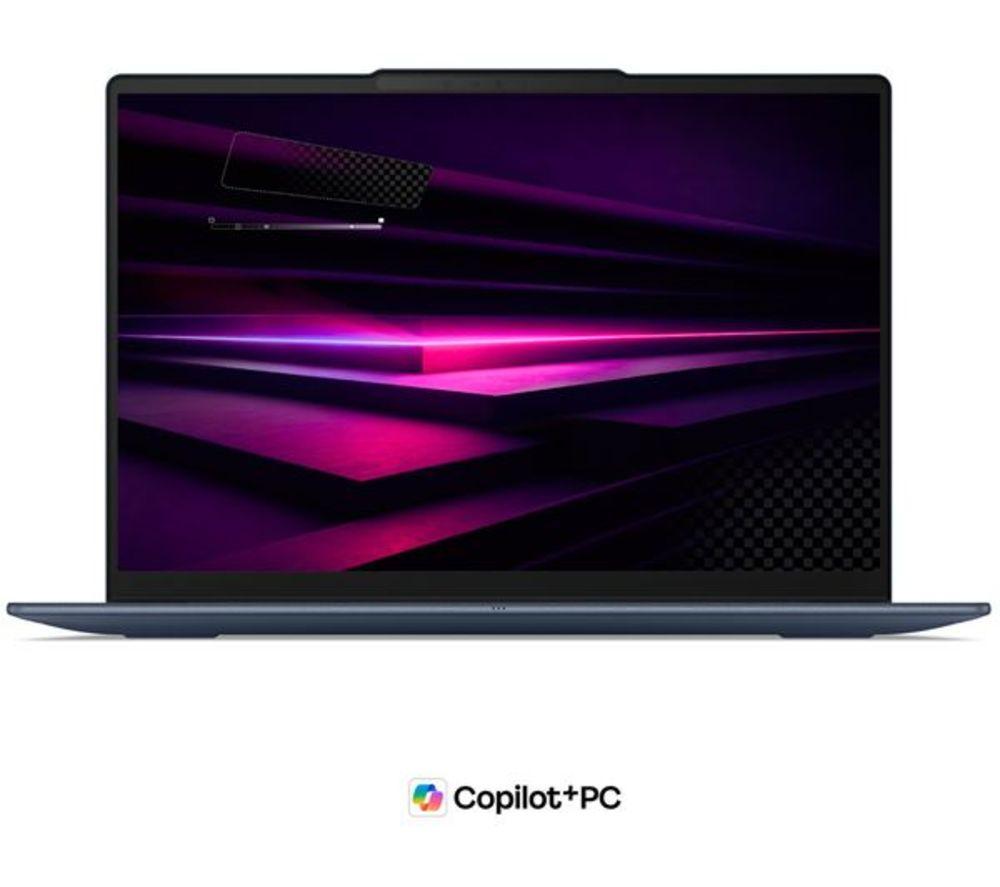 LENOVO Yoga Slim 7 14" Refurbished Laptop, Copilot+ PC - Snapdragon X2 Plus, 512 GB SSD, Cosmic Blue (Excellent Condition) image number 3 of 6