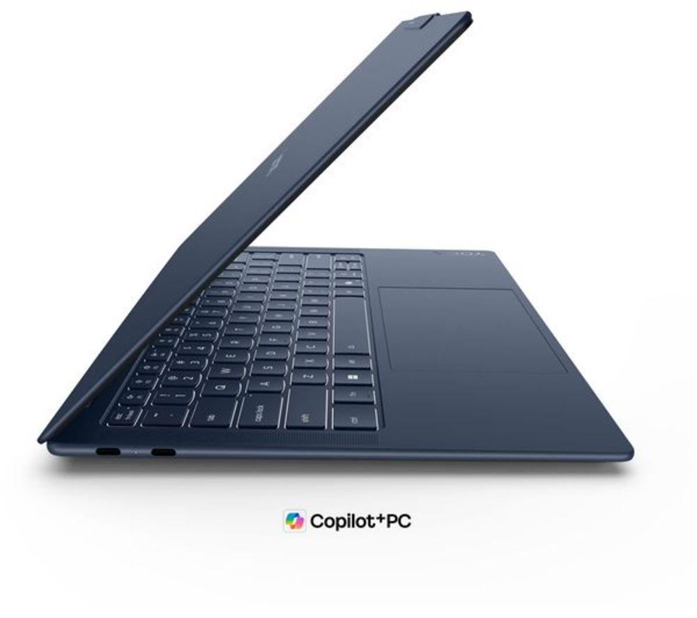 LENOVO Yoga Slim 7 14" Refurbished Laptop, Copilot+ PC - Snapdragon X2 Plus, 512 GB SSD, Cosmic Blue (Excellent Condition) image number 4 of 6