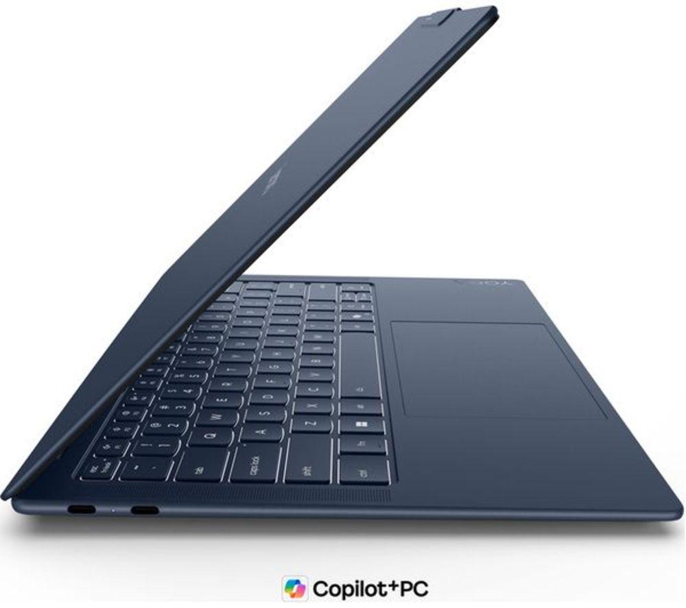 LENOVO Yoga Slim 7 14" Refurbished Laptop, Copilot+ PC - Snapdragon X2 Elite, 1 TB SSD, Cosmic Blue (Very Good Condition) image number 3 of 3