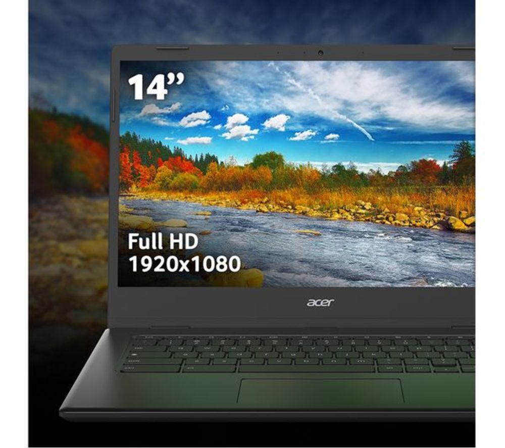 ACER 314 14" Refurbished Chromebook - Intel&reg; Celeron&reg;, 128 GB eMMC, Black (Very Good Condition) image number 3 of 6