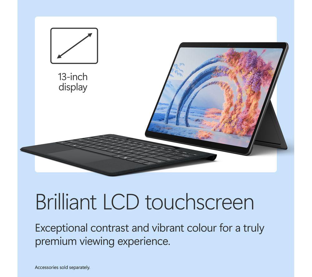 MICROSOFT Surface Pro 13", Copilot+ PC - Snapdragon X2 Plus, 512 GB SSD, Black image number 2 of 13