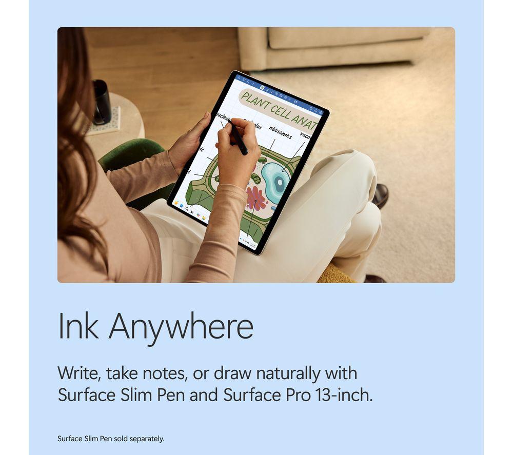 MICROSOFT Surface Pro 13", Copilot+ PC - Snapdragon X2 Plus, 512 GB SSD, Black image number 10 of 13