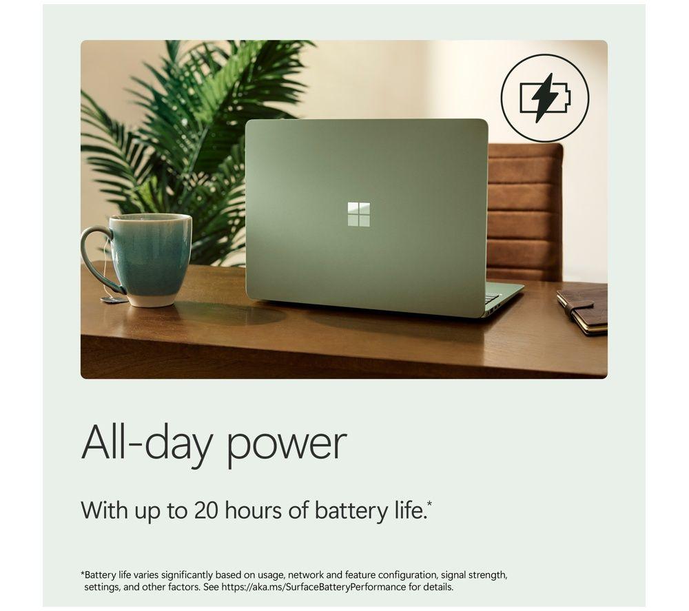 MICROSOFT Surface Laptop 13.8", Copilot+ PC - Snapdragon X2 Elite, 512 GB SSD, Emerald image number 4 of 18