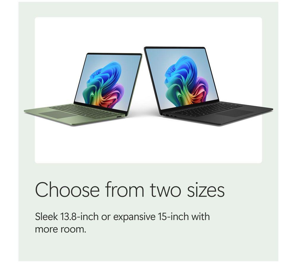 MICROSOFT Surface Laptop 13.8", Copilot+ PC - Snapdragon X2 Elite, 512 GB SSD, Emerald image number 9 of 18