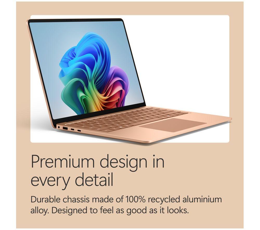MICROSOFT Surface Laptop 13.8", Copilot+ PC - Snapdragon X2 Plus, 512 GB SSD, Dune image number 8 of 17