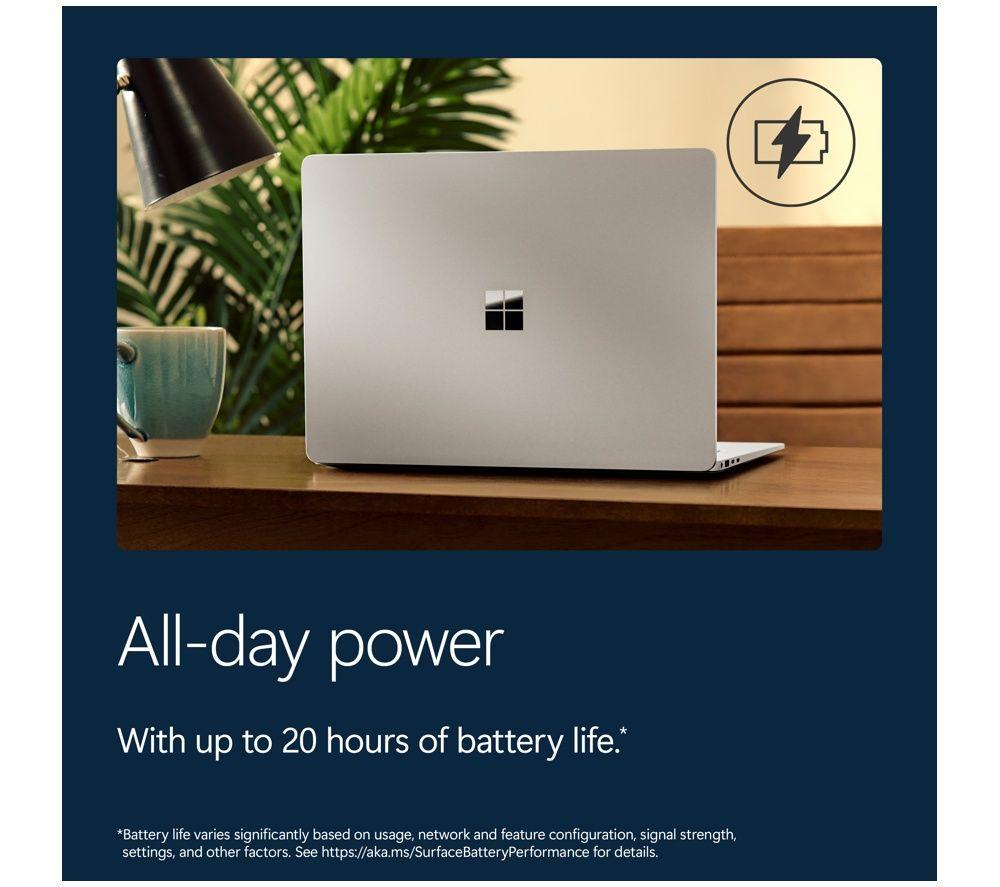 MICROSOFT Surface Laptop 13.8", Copilot+ PC - Snapdragon X2 Plus, 512 GB SSD, Platinum image number 4 of 18