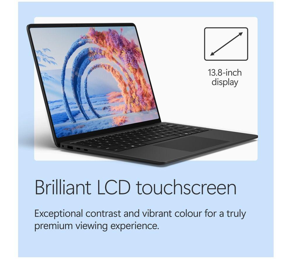 MICROSOFT Surface Laptop 13.8", Copilot+ PC - Snapdragon X2 Elite, 512 GB SSD, Black image number 3 of 18