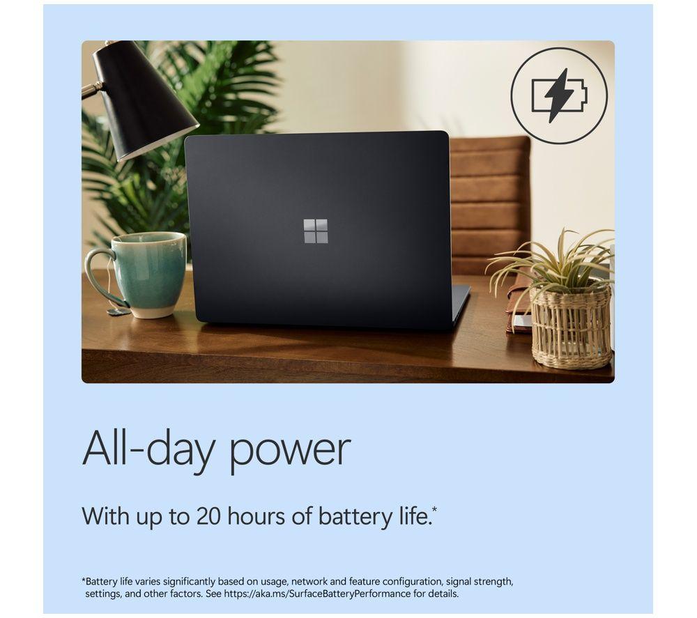 MICROSOFT Surface Laptop 13.8", Copilot+ PC - Snapdragon X2 Elite, 512 GB SSD, Black image number 4 of 18