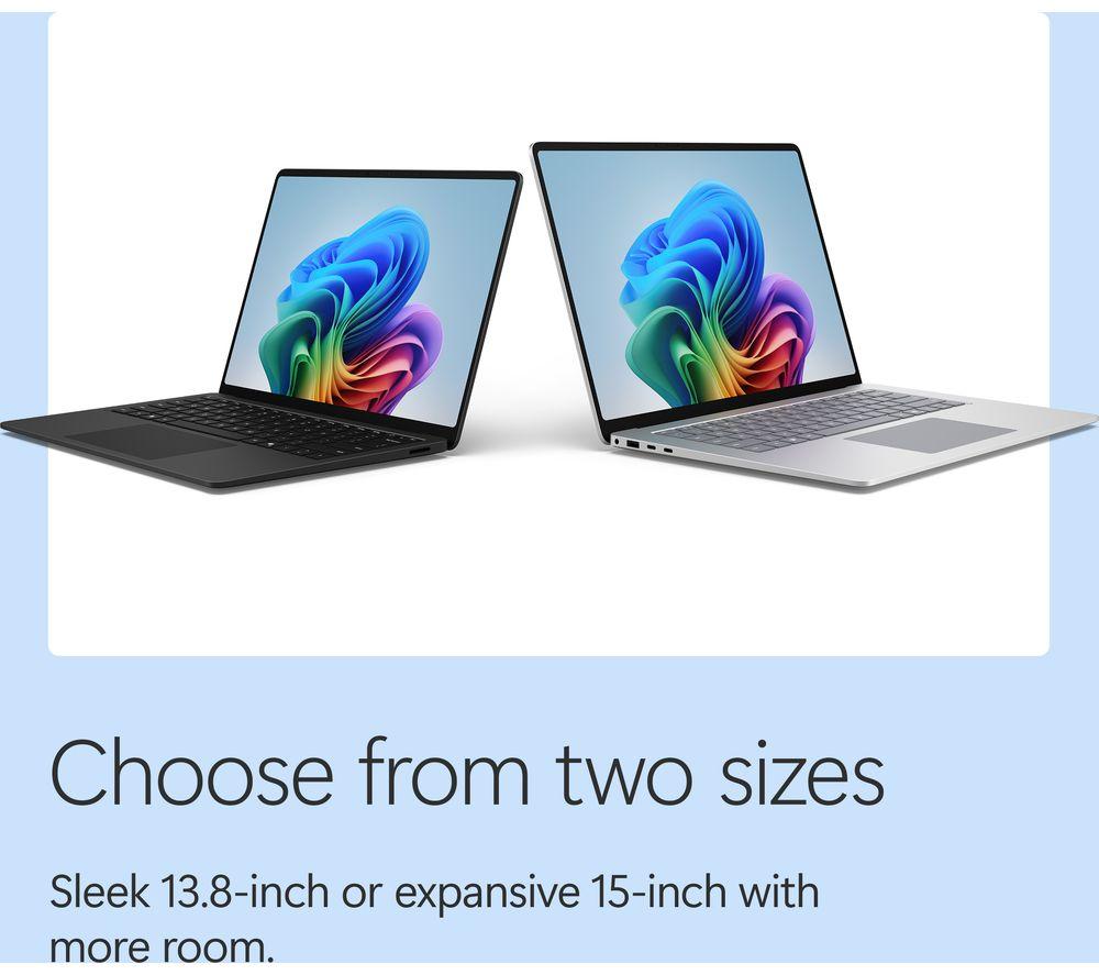 MICROSOFT Surface Laptop 13.8", Copilot+ PC - Snapdragon X2 Elite, 1 TB SSD, Black image number 8 of 19