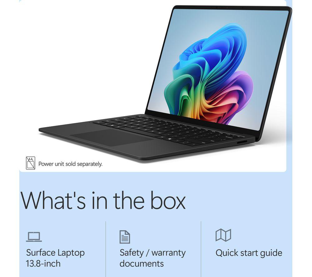 MICROSOFT Surface Laptop 13.8", Copilot+ PC - Snapdragon X2 Elite, 1 TB SSD, Black image number 10 of 19