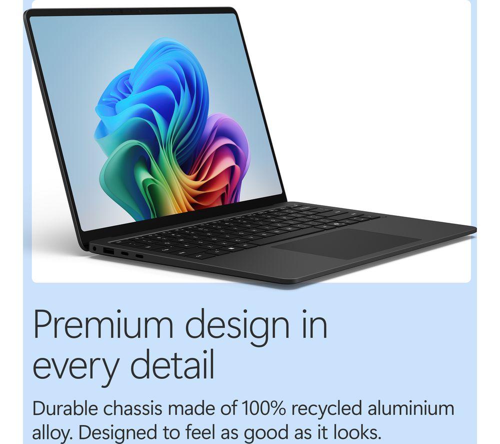 MICROSOFT Surface Laptop 13.8", Copilot+ PC - Snapdragon X2 Elite, 1 TB SSD, Black image number 15 of 19