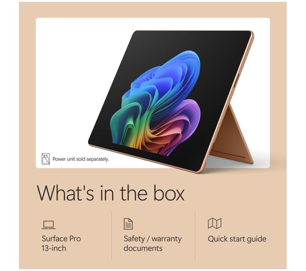 MICROSOFT Surface Pro 13", Copilot+ PC - Snapdragon X2 Plus, 512 GB SSD, Dune image number 13 of 18