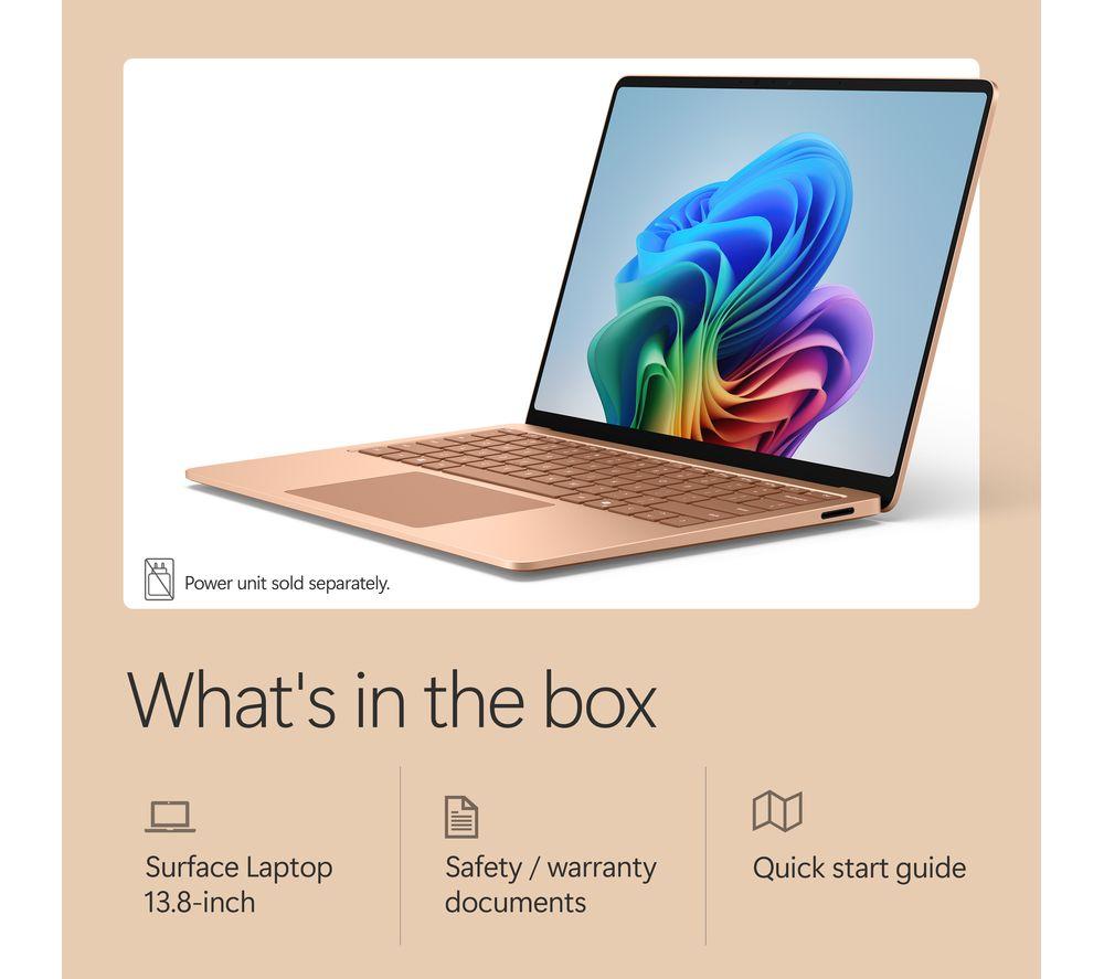 MICROSOFT Surface Laptop 13.8", Copilot+ PC - Snapdragon X2 Elite, 512 GB SSD, Dune image number 5 of 12