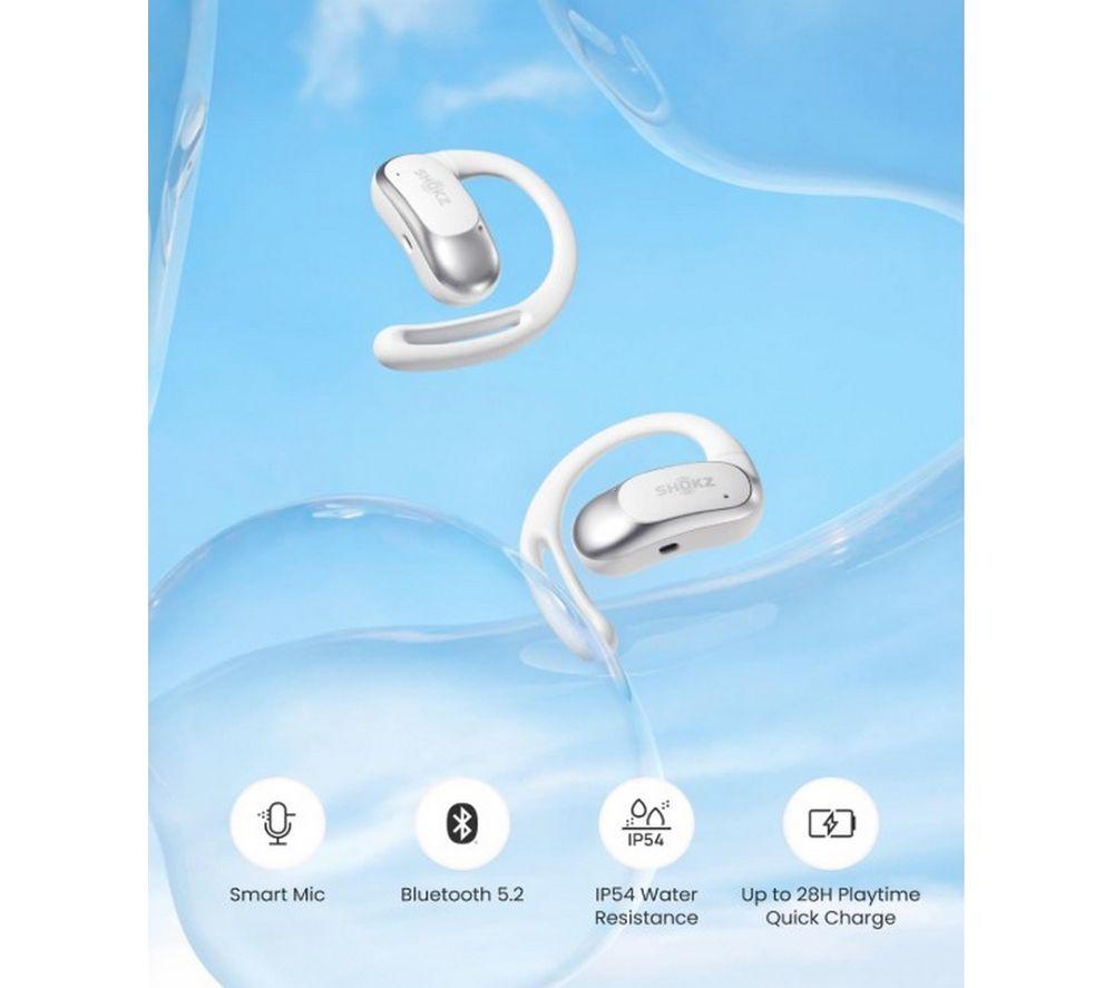 SHOKZ OpenFit Air Wireless Bluetooth Earbuds - White image number 5 of 10