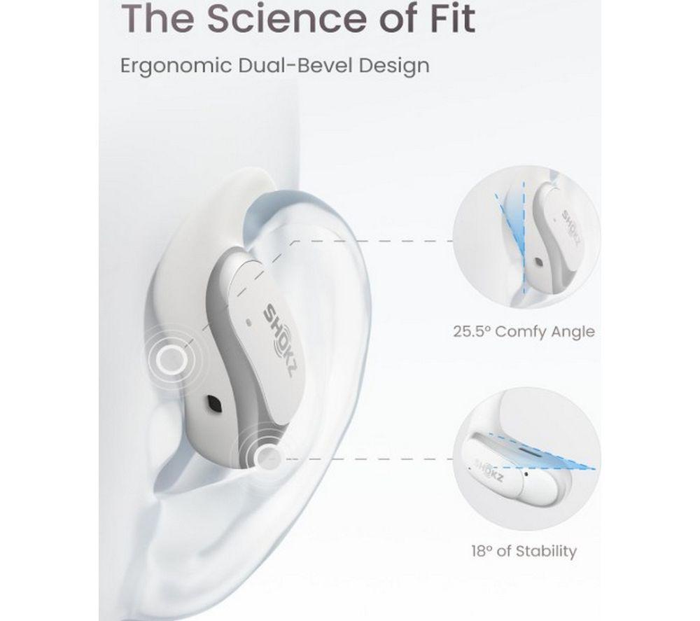 Buy SHOKZ OpenFit Air Wireless Bluetooth Earbuds - White | Currys