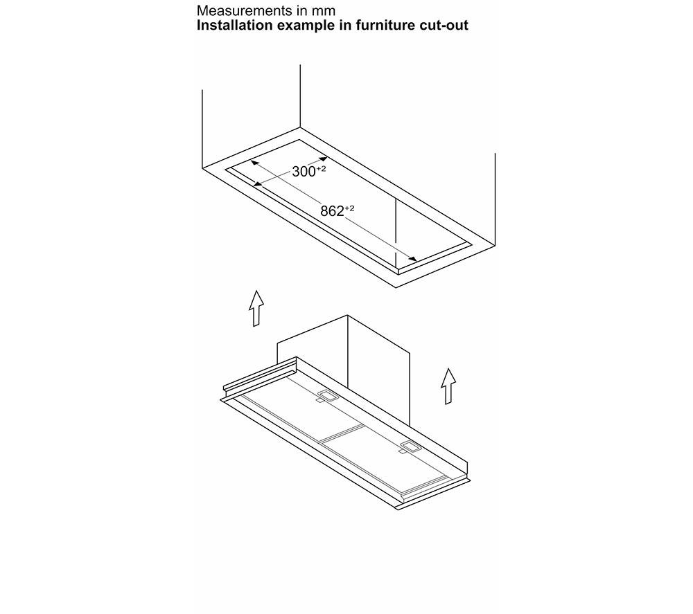 NEFF N50 D95XCC2S0B 90 cm Integrated Cooker Hood - Matte Black image number 20 of 21