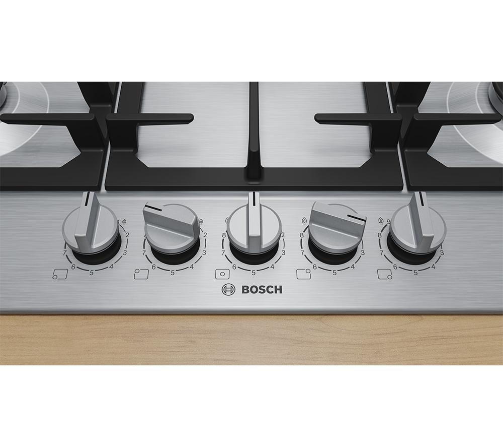 BOSCH Series 6 PCQ7A5I90 75 cm Gas Hob - Stainless steel image number 2 of 9